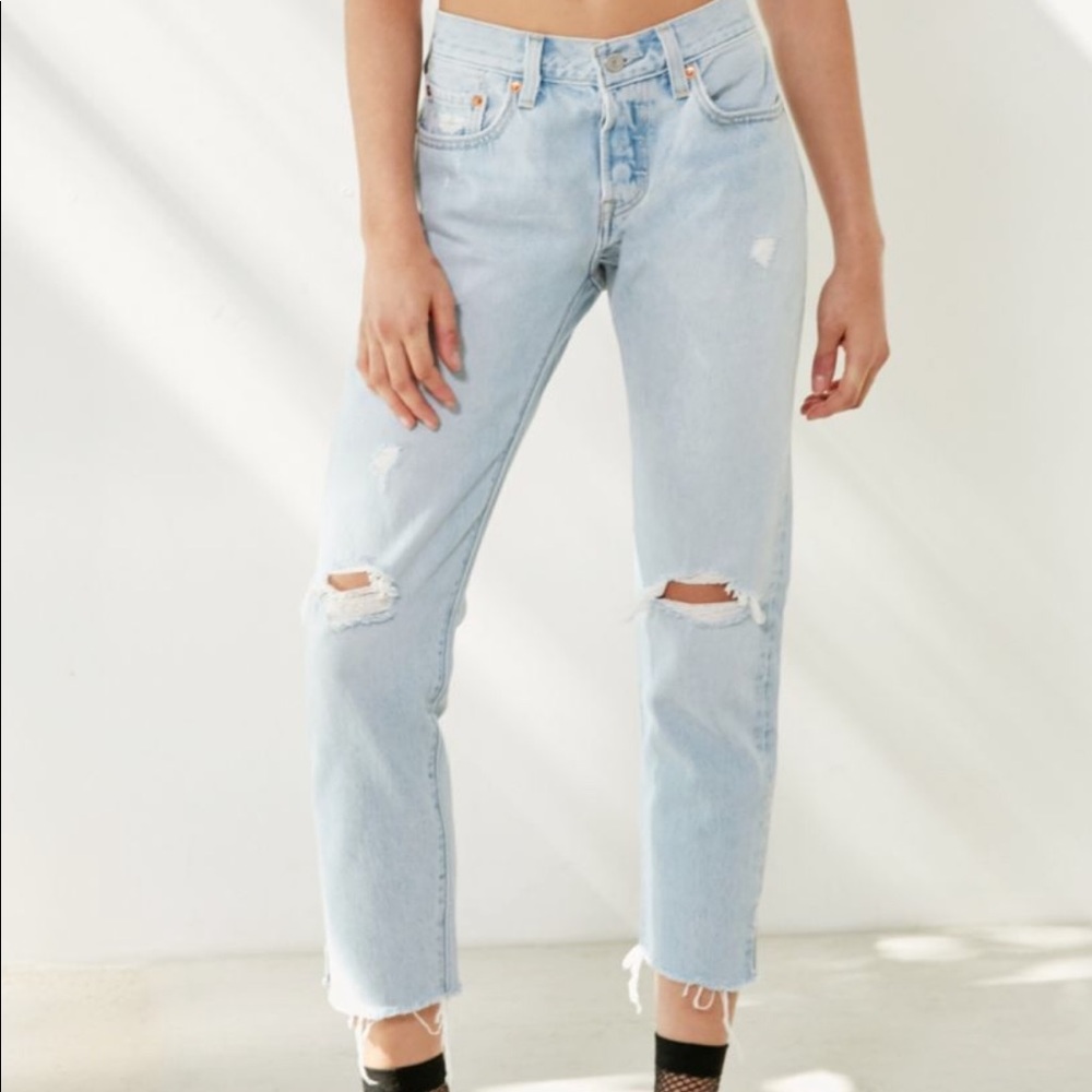 Levi’s 501 Cropped Skinny Jean - Bowie Blue